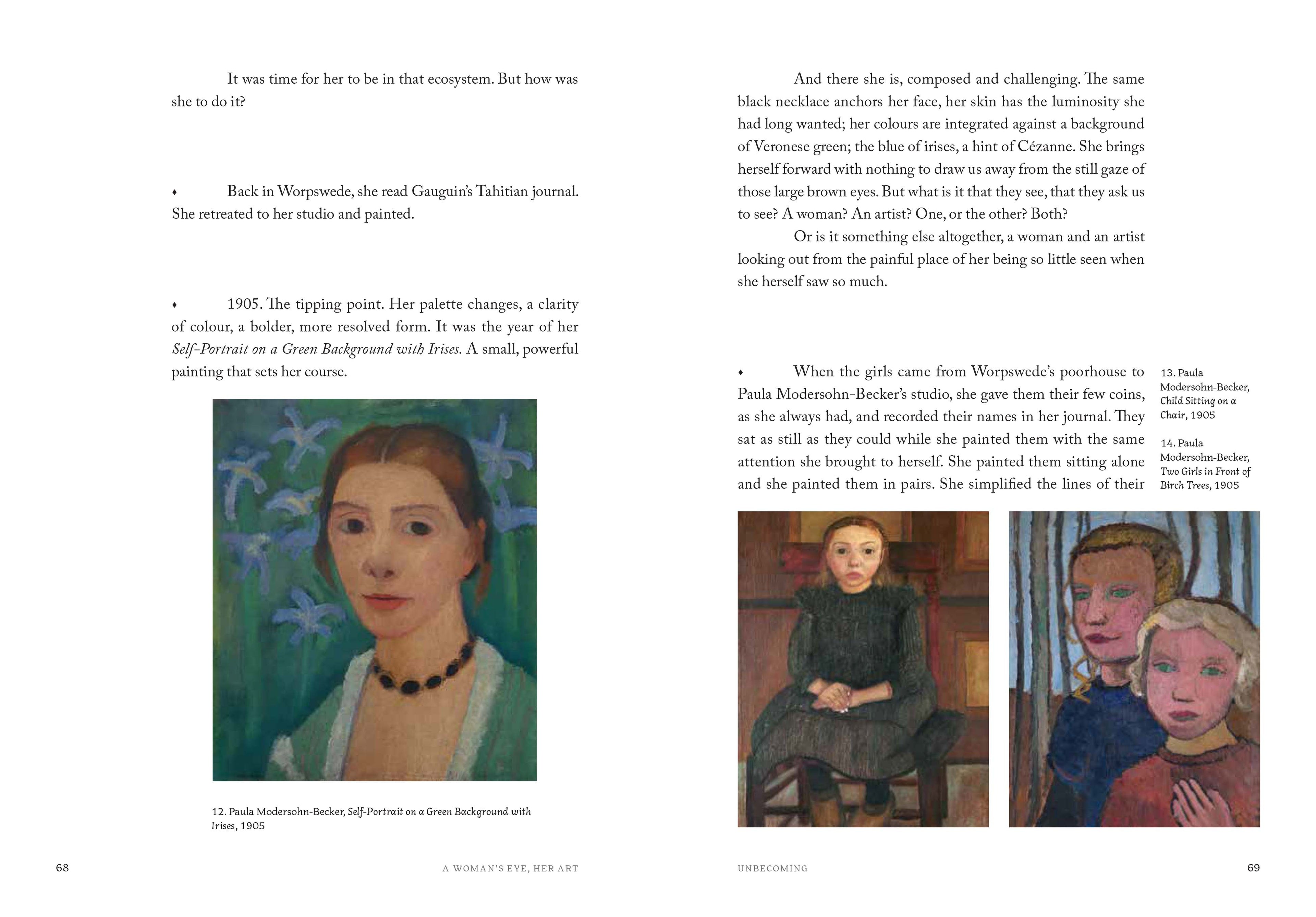 A Woman's Eye, Her Art inside page