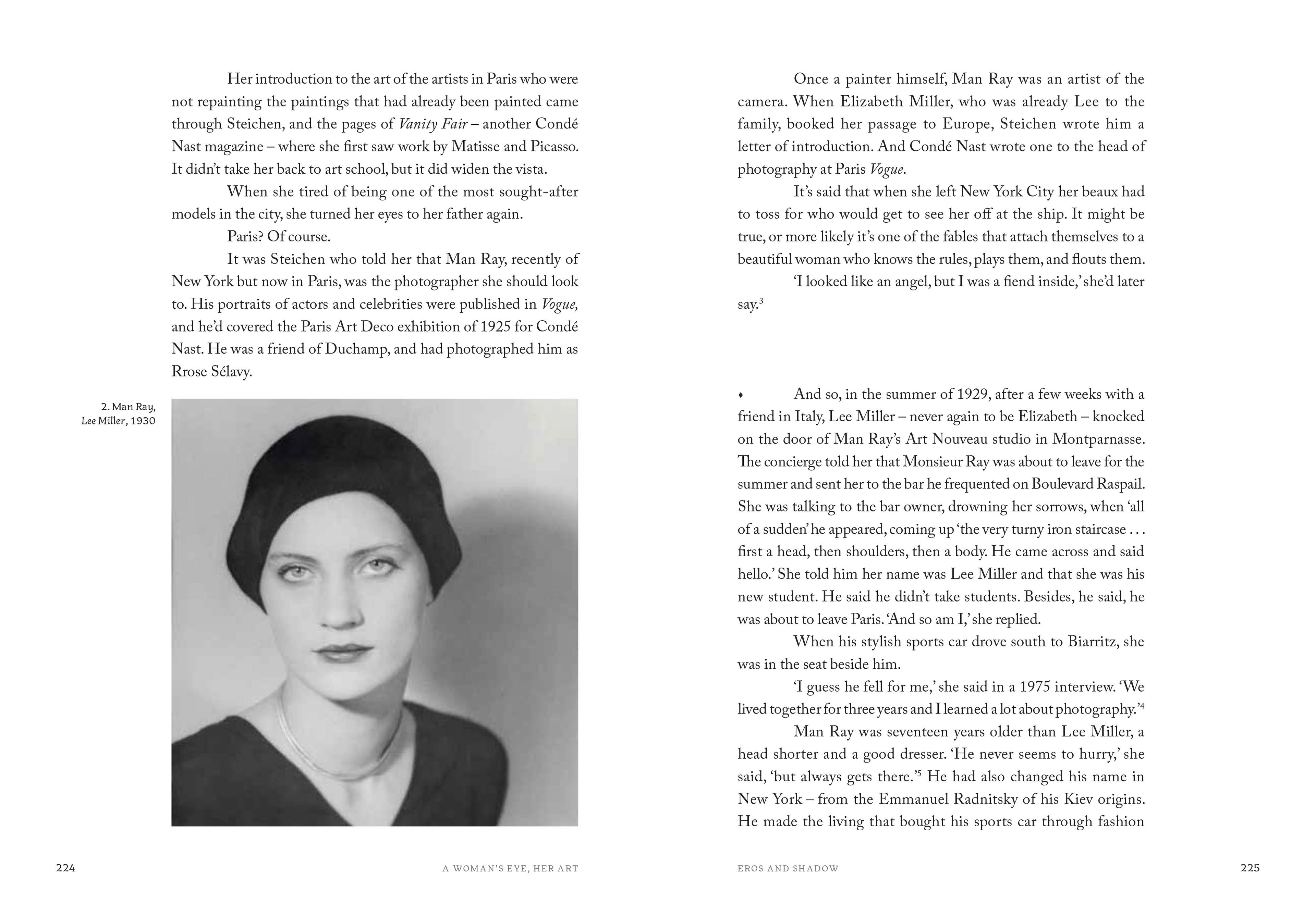 A Woman's Eye, Her Art inside page