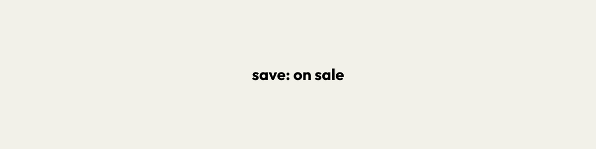 save on sale