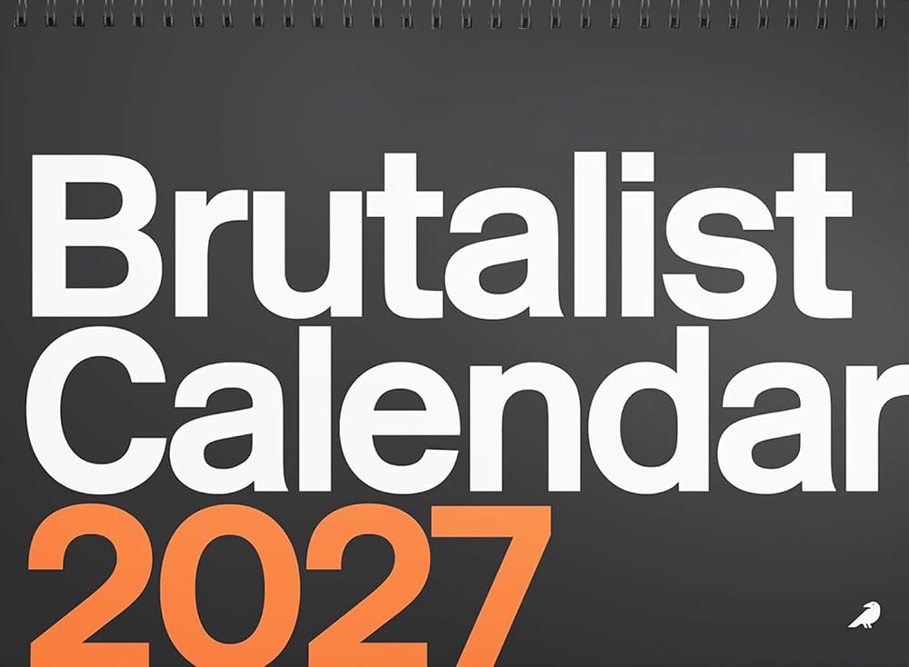 Brutalist Calendar 2027 cover image