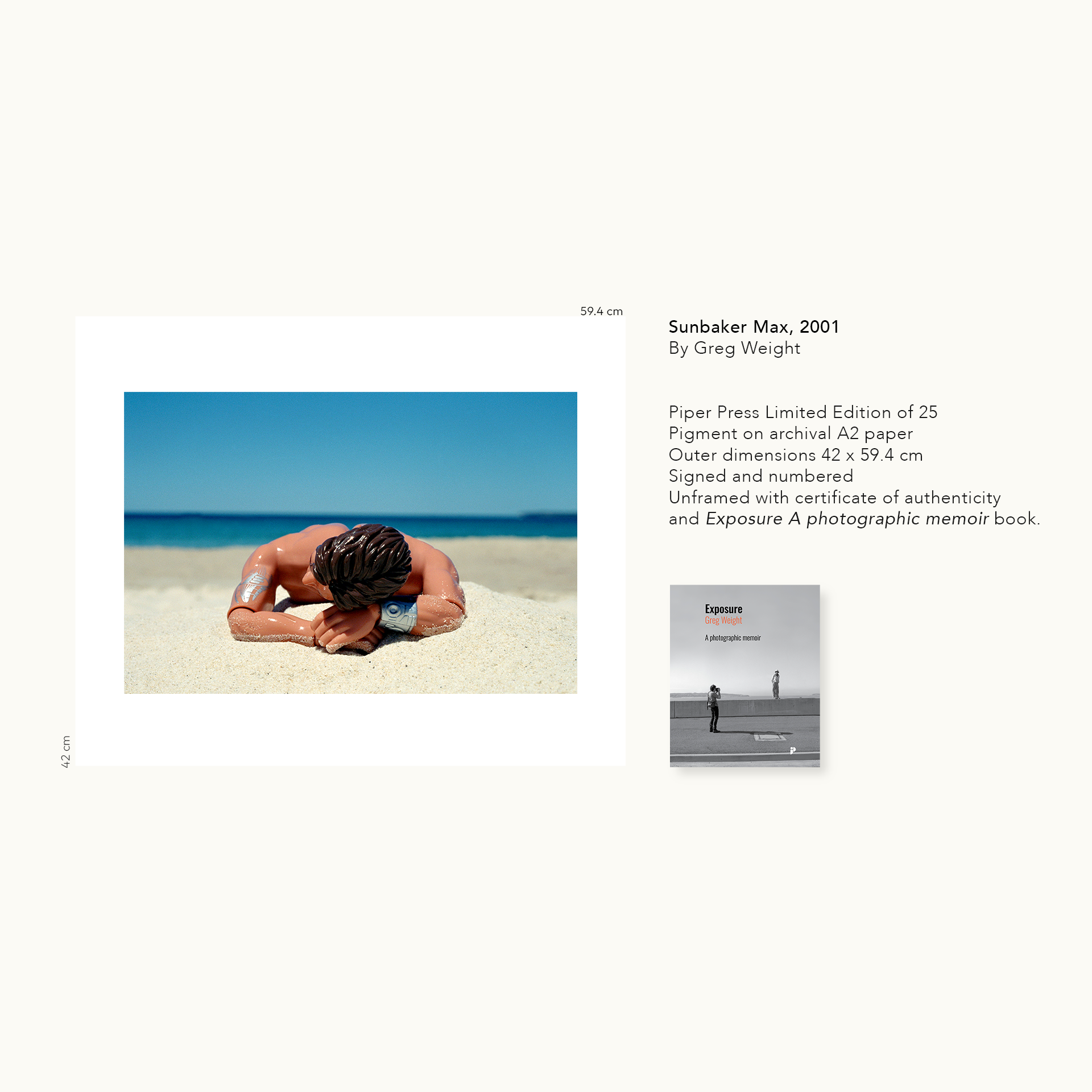 Exposure: A photographic memoir + Sunbaker Max 2001 Limited Edition Print